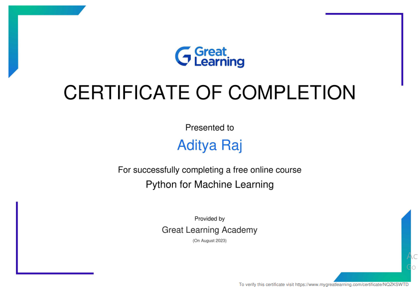 ML Certification